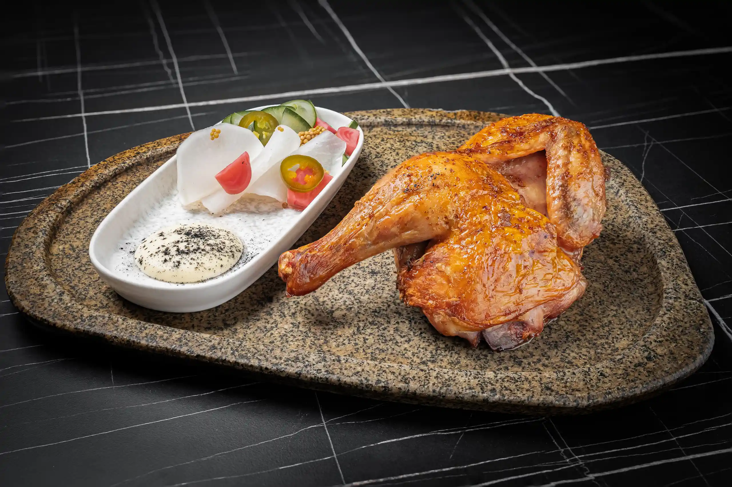 1/2 pollo ahumado